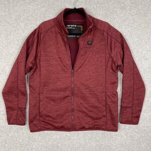 Ororo Jacket Womens M Maroon Heated Full Zip Fleece No Battery Not Tested